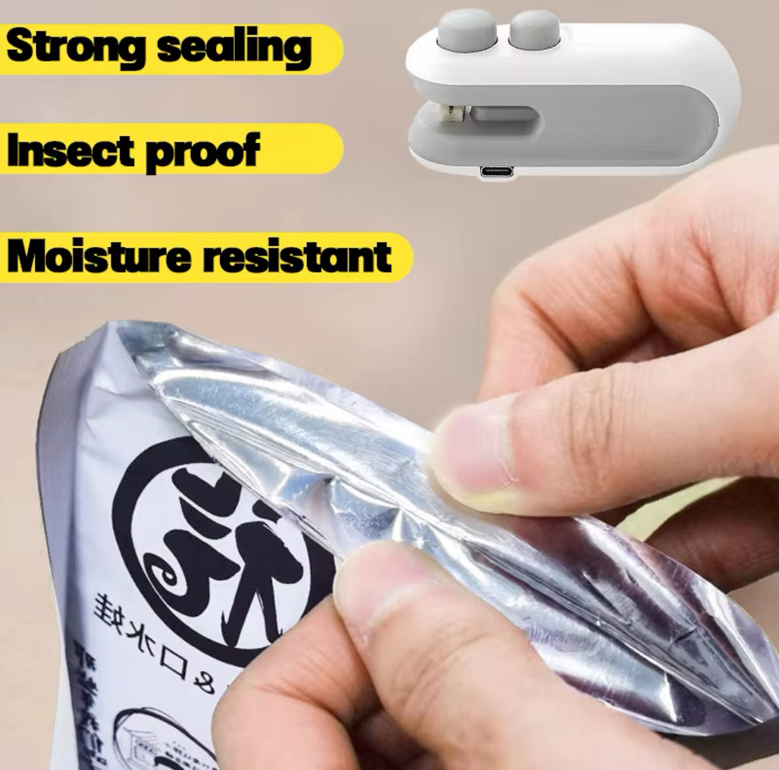Rechargeable Plastic Bag Sealing Machine, 2 In 1 Mini Heat Bag Sealing Machine, Handheld Plastic Bag Heat Sealer Rechargeable Plastic Bag Sealing Machine, 2 In 1 Mini Heat Bag Sealing Machine, Handheld Plastic Bag Heat Sealer